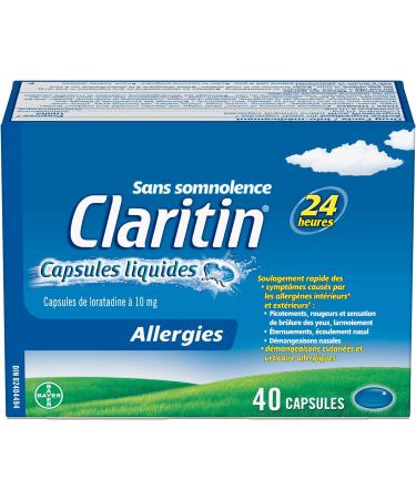 Claritin Liquid Capsules Allergy Medicine Fast-acting 24-hour Non-drowsy Relief 10 Mg 40 Count - Buy Online on GoSupps.com