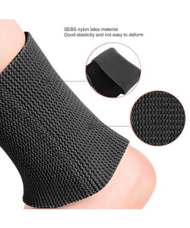 Ankle Support Sleeve for Figure Skating - Elastic Pressure Ankle Protector for Men & Women (Black) | Sports Foot Protection - Buy Online on GoSupps.com