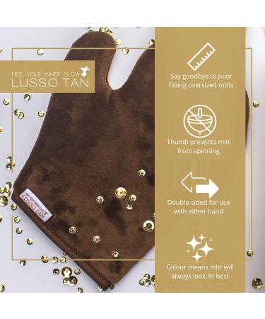 Luxury Velvet Flawless Tanning Mitt By Lusso Tan. Gradual Self Tanning Applicator Glove for the Face and Body. Sunless Tanner Mitten. Long Lasting Streak Free Reusable Fake Tan Application Mitt. - Buy Online on GoSupps.com