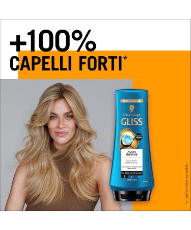  Gliss Schwarzkopf Gliss Aqua Revive Conditioner for shiny and healthy hair pack of 6 x 250ml bottles - Buy Online on GoSupps.com