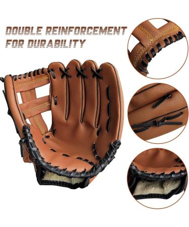 Leapbeast Baseball & Softball Gloves - 12.5 Inch Training Gloves with Ball for Adults & Kids - Durable Brown Competition Gear - Buy Online on GoSupps.com