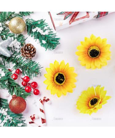 AUEAR 12 PCS Sunflower Alligator Clips - 3.9 inch Flower Hair Clip Barrettes for Women & Girls - Buy Online on GoSupps.com