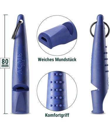 Acme Dog Whistle No. 211.5 | Free Matt Black Pipe Band | Ideal Recall Tool | Large Reach & Standardized Frequency | Buy Internationally - Alpha - Buy Online on GoSupps.com