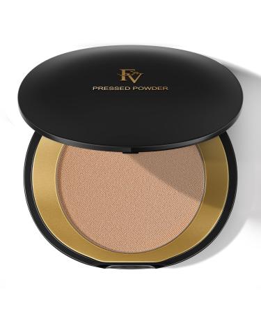FV Setting Powder  Oil Control Long Lasting Pressed Face Powder Makeup with Medium Coverage  Matte Finish Finishing Powder for Oily Dry and Normal Skin  Natural Beige  0.28 Oz
