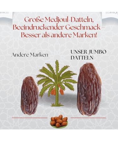Palm Fruites BV Premium quality Medjoul Dates 5 kg 100 natural without added sugar healthy snack energy source 5 kg Medjoul dates - Buy Online on GoSupps.com