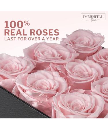 Immortal Fleur Preserved Roses in Box | Real Forever Flowers for Delivery | Mom Birthday Gift | Sympathy Flowers - Buy Online on GoSupps.com