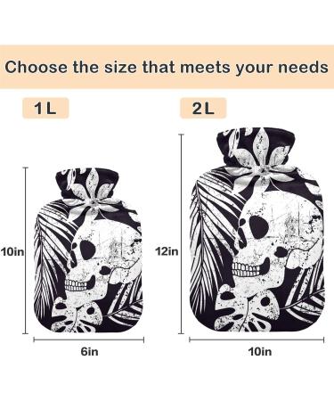 NAANLE PALMBLATT Stop Hat Mark Mit Heath - 2L Transparent Hot Water Bottle for Pain Relief | Ideal for Bed Hands & Feet - Buy Online on GoSupps.com