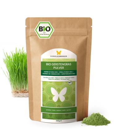 500g de poudre d'herbe d'orge BIO d'ALLEMAGNE qualit crue partir de jeunes herbes sans additifs pour smoothies verts