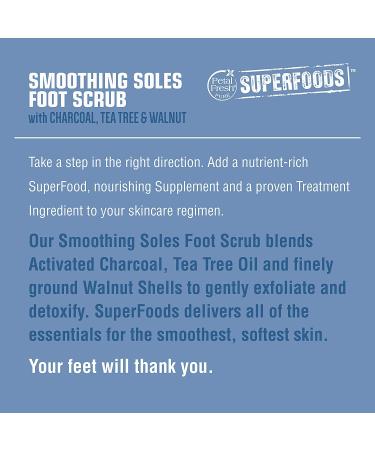 Petal Fresh Smoothing Soles Foot Scrub â€“ Charcoal Tea Tree Walnut 7 fl oz | Exfoliating & Revitalizing - Buy Online on GoSupps.com