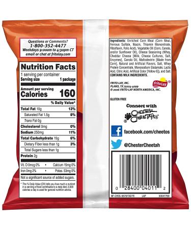 Cheetos Crunchy 1oz Bags (10 Pack) - Delicious Snack for On-the-Go Enjoyment - Buy Online on GoSupps.com