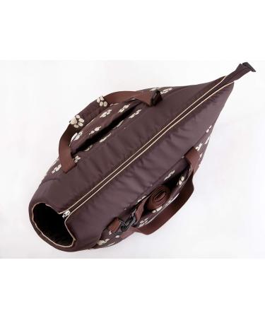 Buy Pillowprim Dog Carrying Bag for Small & Medium Dogs - Brown with Paws - Size L - 34.90 | Perfect for Walking Your Puppy or Cat - Buy Online on GoSupps.com
