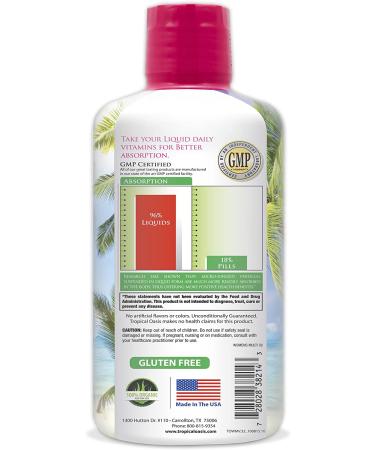 Premium Women's Liquid Multivitamin | Sugar-Free | 100+ Vitamins, Minerals & Herbs | Anti-Aging, Heart, Brain & Bone Health | 98% Absorption Rate | Non-GMO | 32 Servings - Buy Online on GoSupps.com
