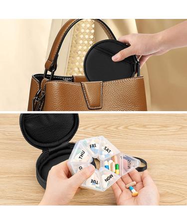 Large Weekly Pill Organizer with Zippered Bag - 7 Day Pill Box for Supplements & Vitamins - Portable Medicine Case for Travel - Buy Online on GoSupps.com