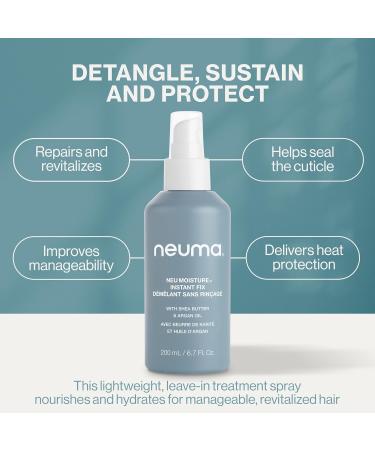 NEUMA Neu Moisture Instant Fix Leave-In Hair Treatment Spray 6.7 oz - Detangles Nourishes & Protects with Kalette Coconut & Vanilla Scent | International Shipping Available - Buy Online on GoSupps.com