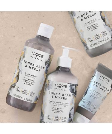 I LOVE Naturals Tonka Bean and Myrrh Hand and Body Lotion - Moisturizing Body and Hand Cream for Dry Skin - Coconut Oil and Shea Butter - 2 pc - Buy Online on GoSupps.com