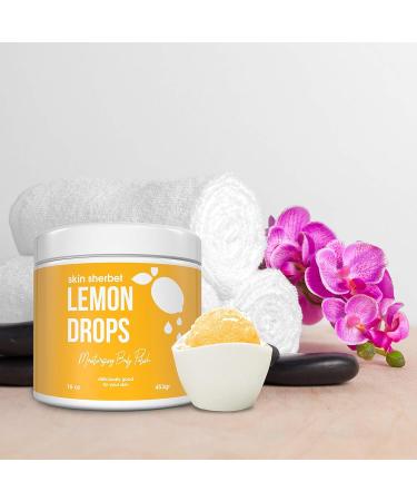 Lemon Drops Body Polish Salt Scrub - 23oz | Exfoliating & Hydrating | Shop Internationally - Buy Online on GoSupps.com