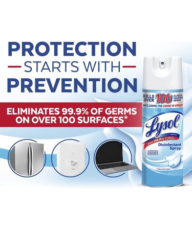 Lysol Sanitizing and Antibacterial Spray - Crisp Linen Scent - 12.5 Fl Oz - Buy Online on GoSupps.com