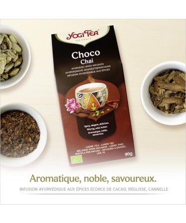 YOGI TEA Choco Chai Organic Infusion Natural Chocolate Flavor Blend of Cocoa Licorice and Cinnamon Loose Tea 8 Boxes of - Buy Online on GoSupps.com