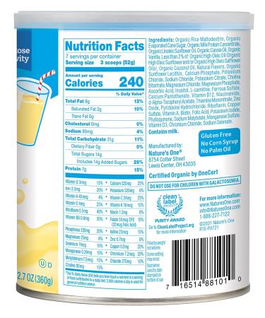 Nature's One Organic Pedia Smart Vanilla - Complete Nutrition Beverage Mix 12.7 oz (360 g) - Buy Online on GoSupps.com