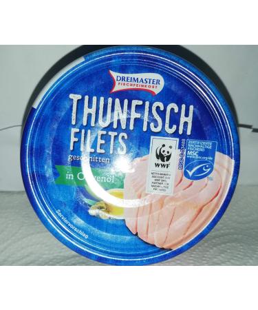 Dreimaster - Tuna fillets sliced in olive oil 2 x 195gr can