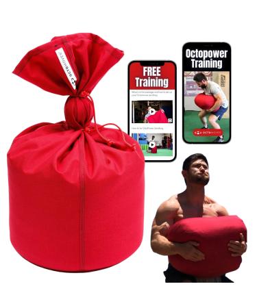 Octomoves Training Sandbag for Sports and Sandbag Exercises, Powerful Workout Sandbag with Lacrosse Ball for Tight Seal, Strength Training Equipment, Durable Heavy Sports Sandbags Holds Up to 120 lbs