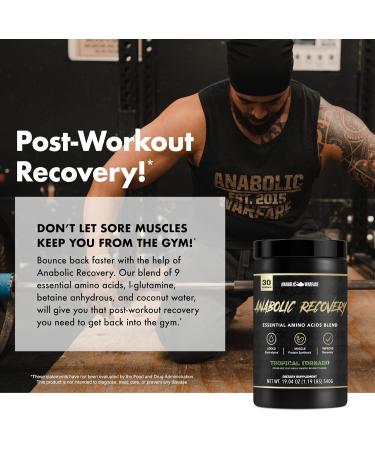 Anabolic Recovery Essential Amino Acids Post Workout Recovery Premium Hydration Build Muscle* (Peach Rings 30 Servings) - Buy Online on GoSupps.com