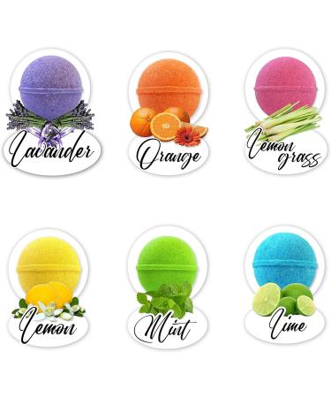 12 Natural Essential Oil Bath Bombs - Luxurious Gift Idea with Shea & Cocoa Butter - Relaxing Bubble Baths for Spa Experience - Buy Online on GoSupps.com