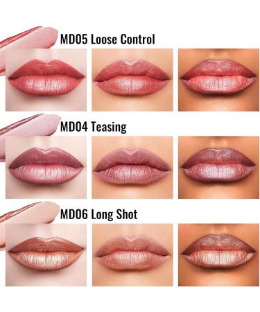  oulac Oulac 2 in 1 Metallic Glitter Lipstick 2 in 1 Lipstick and Eyeshadow 8 Hour Lasting Lightweight Highly Pigmented Water Resistant - Buy Online on GoSupps.com