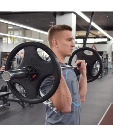 Iron Lab 50mm Dumbbell Closures - Professional Quality 2 Piece Quick Lock Collars for Olympic Bar Ideal for CrossFit & Strength Training - Black - Buy Online on GoSupps.com