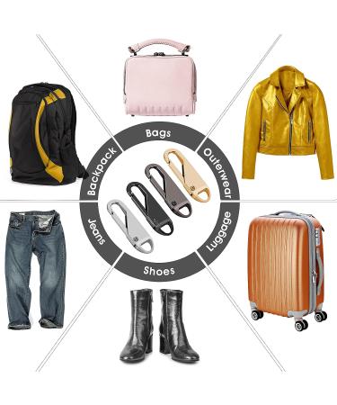 Buy Cobee 12-Piece Metal Zipper Pull Replacement Set | Durable Zipper Tabs for Suitcases & Coats | Removable Gripper Repair Fixers - Buy Online on GoSupps.com