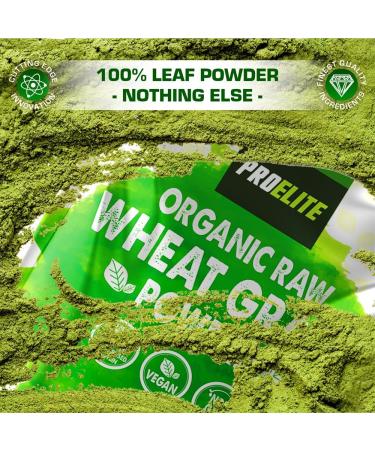 Organic Wheatgrass Powder 500g Premium EU High in Iron & Fibre to Support Energy and Stress Vegan Keto Superfood Supergreen Raw Natural Wheatgrass Powder Juice Wheat Grass Shots PROELITE - Buy Online on GoSupps.com