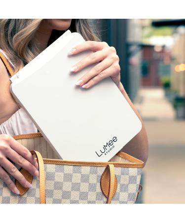 Case-Mate LuMee Studio LED Makeup Mirror - 3 Light Modes - Lightweight & Travel-Friendly - White - Buy Online on GoSupps.com