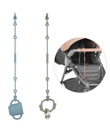 REWE CUP Catcher seat belts for toys drinking cups of the owner for strollers Hochstuhl Autositz fencing from 100% food quality silicone ether+sage - Buy Online on GoSupps.com