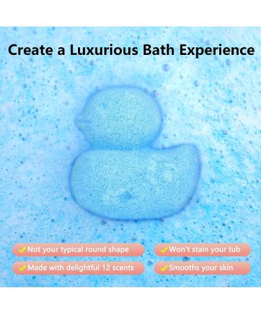 Bath Bombs (Duck) for Kids - Bubble Bath Kids Include 12 Natural Organic Bathbombs - Ideal Gift as Bath Bomb Set or Bath Bombs Bulk - Bubble Bath for Women and Kids by DonyaPri - Buy Online on GoSupps.com