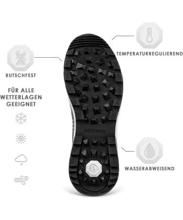Giesswein Sportschuh Wool Cross X Men - Non-Slip Merino Wool Outdoor Shoes Breathable Trekking Footwear with Micro-Grip Sole - Size 44 EU Flame Red - Buy Online on GoSupps.com