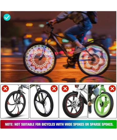Tandarui LED Bicycle Wheel Lights - Waterproof Bike Spoke Reflector | Black 32 LED - Bicycle Accessories - Buy Online on GoSupps.com