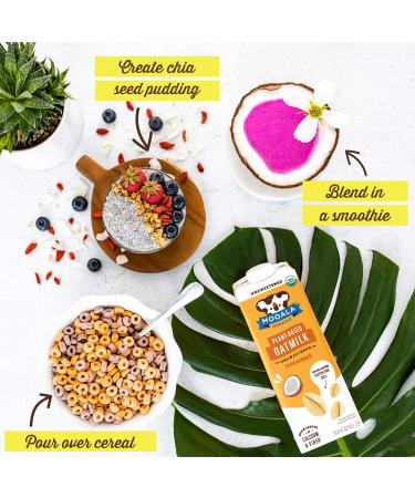 Mooala Organic Coconut Oatmilk Unsweetened 1L (Pack of 6) | Non-Dairy, Gluten-Free, Vegan & Plant-Based Beverage - No Added Sugar | Shelf-Stable - Buy Online on GoSupps.com