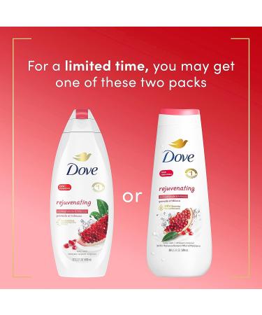 Dove Rejuvenating Pomegranate & Hibiscus Body Wash - 20 oz, Gentle Skin Cleanser with 24hr Renewing MicroMoisture - Buy Online on GoSupps.com