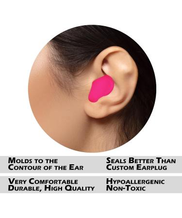 Water Gear Red Silicone Ear Plugs - Moldable Protection for Swimming and Noise Reduction - Buy Online on GoSupps.com