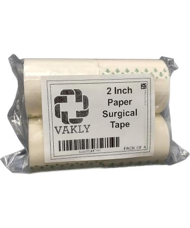 Medical First Aid Surgical Tape 2x10 Yards Pack of 4 Rolls - Breathable & Latex Free - Buy Online on GoSupps.com