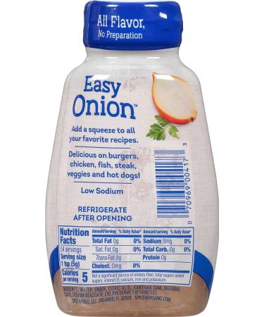 Spice World Easy Onion Squeeze Bottle - 9.5 Ounce, Ready-to-Use Minced Onion, No Chopping, No Tears - Convenient and Squeezable Onion Solution - Buy Online on GoSupps.com