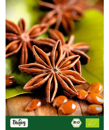 Biojoy BIO-Whole Star Anise (500g) Anise Tea No Additives (Illicium verum) - Buy Online on GoSupps.com