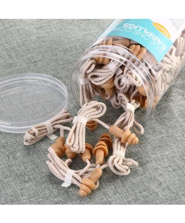 WINOMO Ear Plugs - 50 Pairs Corded Soft Silicone | Reusable Sleep & Hearing Protection for Swimming - Buy Online on GoSupps.com