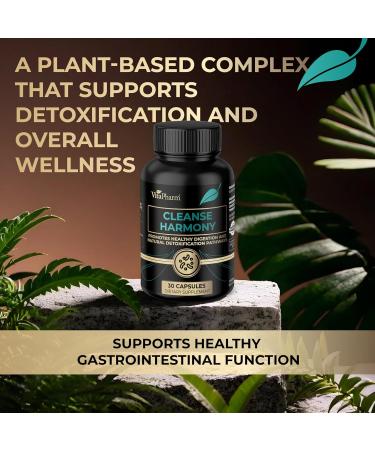 VitaPharm Cleanse Harmony Supports Digestive Health & Detox Pathways, Plant-Based Formula with Pomegranate & Syzygium Aromaticum, Non-GMO, No Artificial Ingredients, 30 Capsules - Buy Online on GoSupps.com