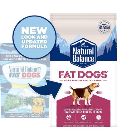 Natural Balance Fat Dogs Low Calorie Chicken & Salmon Meal Dog Food | 5lb Pack | For Overweight Dogs - Buy Online on GoSupps.com