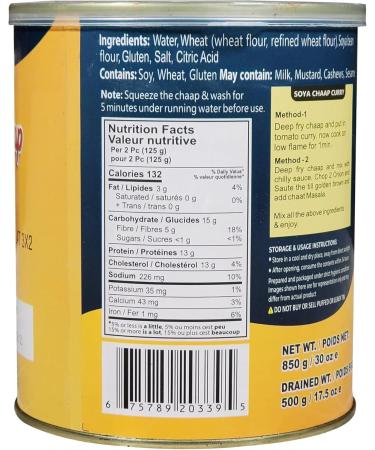 Apna Soya Chaap 850g (1.8 lb) Chunks on Sticks All Natural Vegan Non-GMO Soy Based Meat Substitute - Buy Online on GoSupps.com