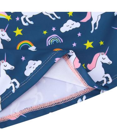 Girls 2 Piece Long Sleeve Swimsuit | UPF 50+ Pink Unicorn Swim Set | 5-6 Years - Buy Online on GoSupps.com