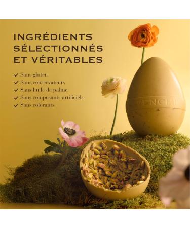 Venchi - uf en Chocolat Chocoviar la Pistache Saveur Chocolat la Pistache avec Miettes de Pistache Caramel et F ves de Cacao avec Surprise Sans Gluten 330 gr Collection P ques - Buy Online on GoSupps.com