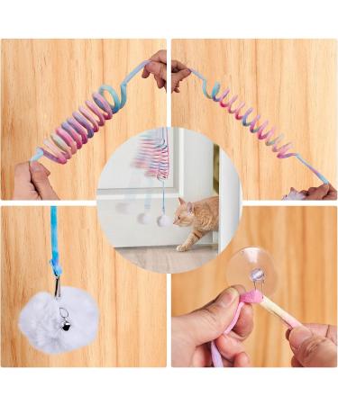 Interactive Bouncing Cat Toys - Wiggly Spring Ball & Door Hanging Bell Toys for Indoor Cats | Eliminate Boredom & Promote Exercise - Buy Online on GoSupps.com
