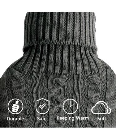 Bakecat Knitted Hot Water Bottle Cover - Grey | Cover Only - Buy Online on GoSupps.com